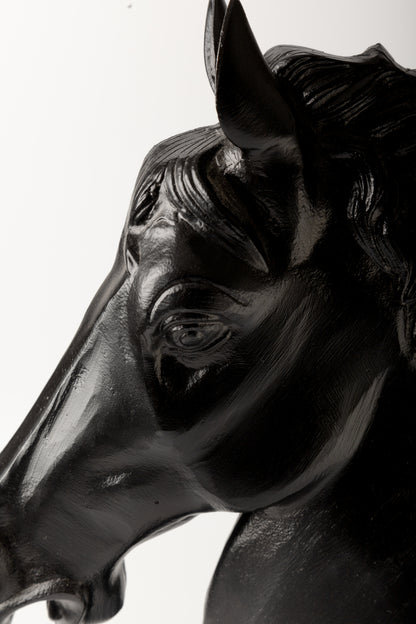 Obsidian Stallion Statue